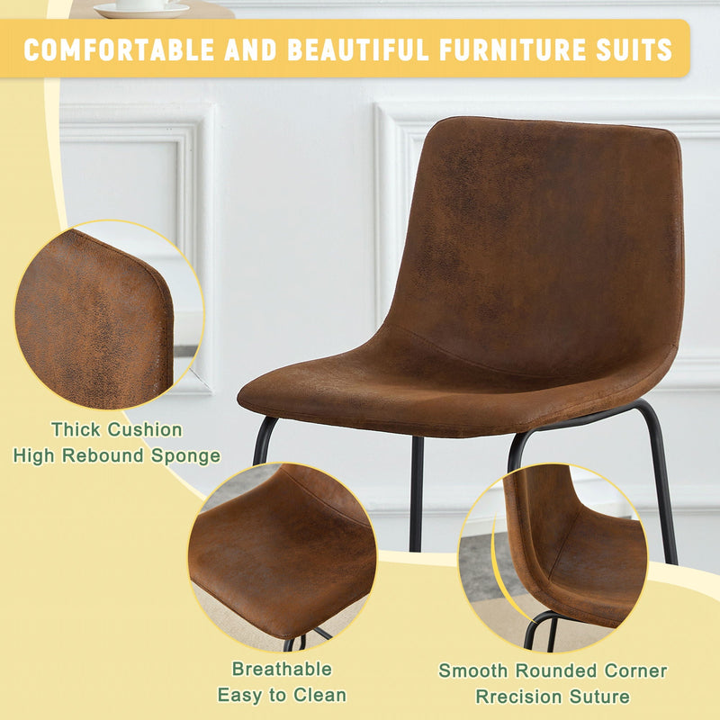 Retro Bar Chairs, Comfortable Stools (Set of 2) by HouseOfZazla