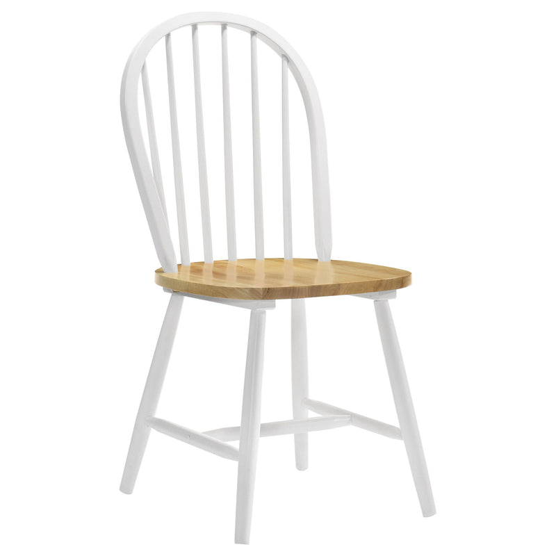 Spindle - Back Side Chairs (Set of 4) - Natural by HouseOfZazla