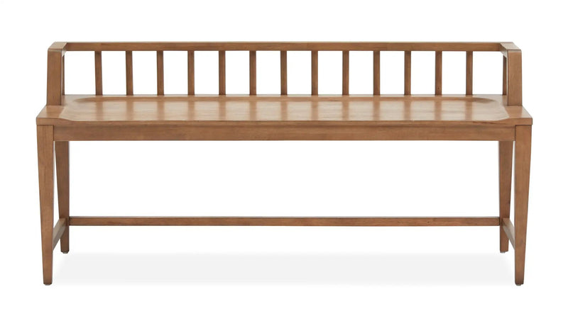 Lindon - Arm Bench With Low Back - Light Brown by Unique Piece Furniture