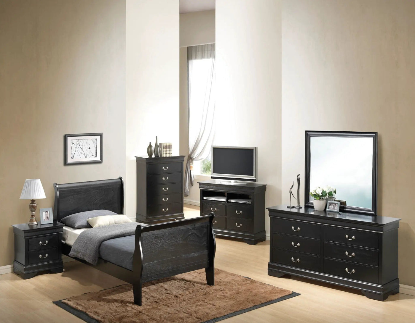 Panel Sleigh Bed by HouseOfZazla