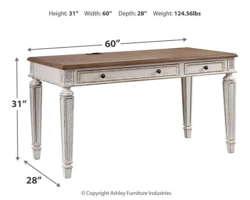 Realyn - Home Office Desk - Light Brown by Unique Piece Furniture