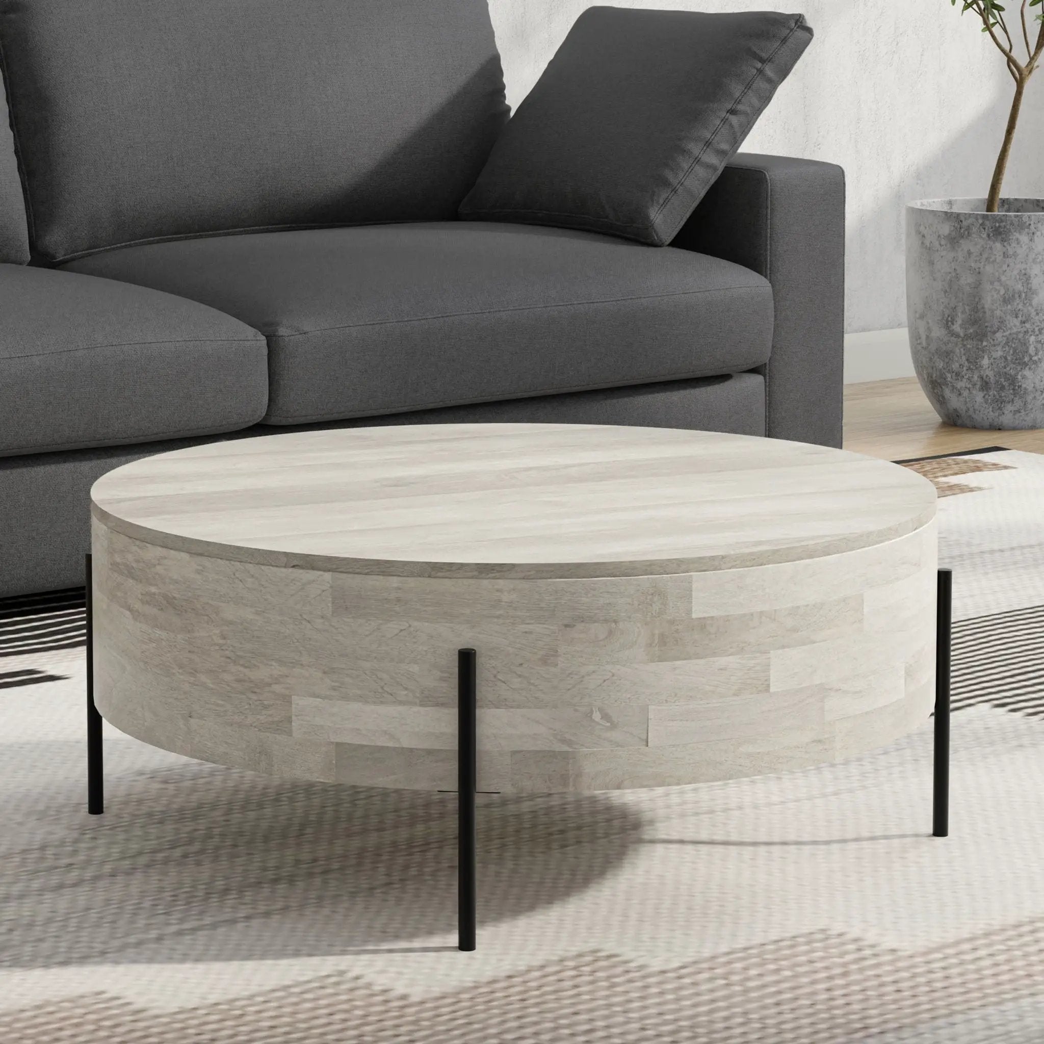 Rayburn - Drum Table by Unique Piece Furniture