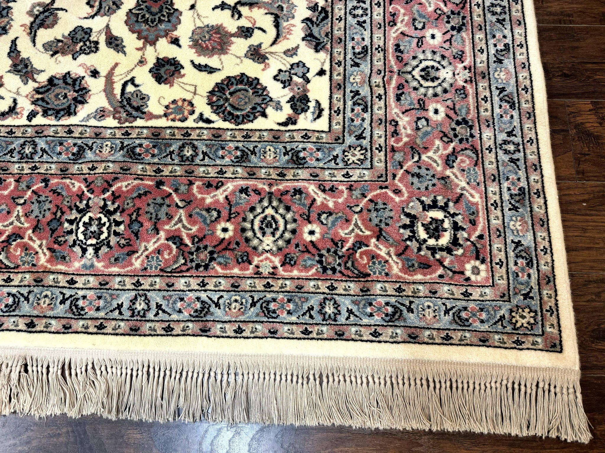 Karastan Rug 8.8 x 12, Ivory Rose Kashan #768, Wool Pile Karastan Carpet, Original 700 Series, Rare, Discontinued, Vintage by Jewel Rugs