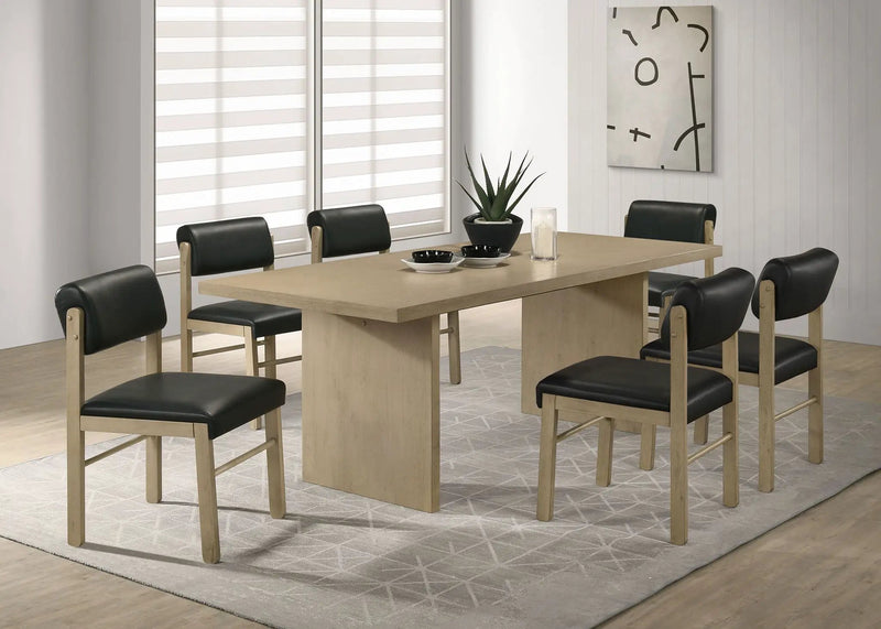 Decker 82-inch Rectangular Wood Dining Table Natural Oak by Unique Piece Furniture