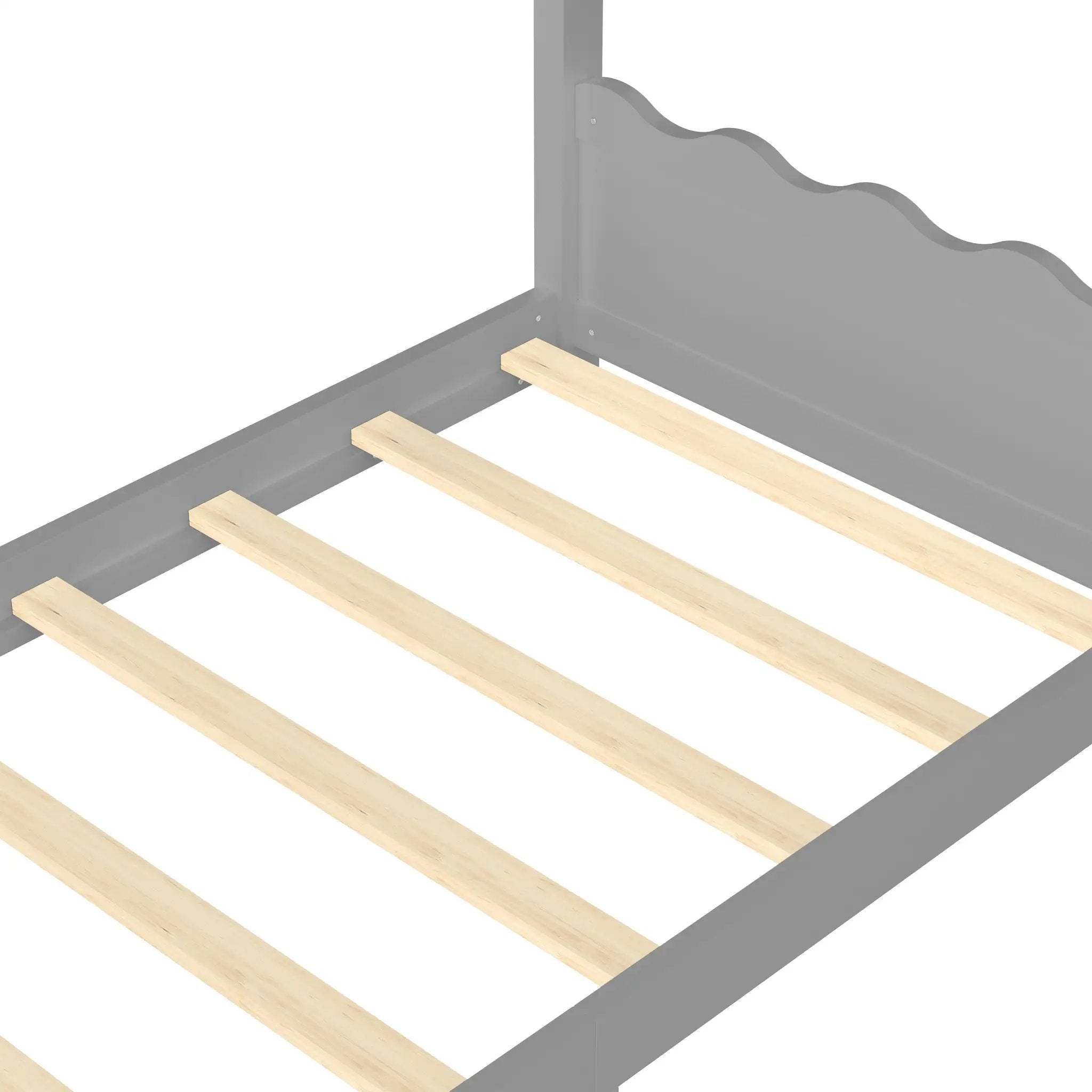 Twin House Floor Bed with Support Slats by HouseOfZazla