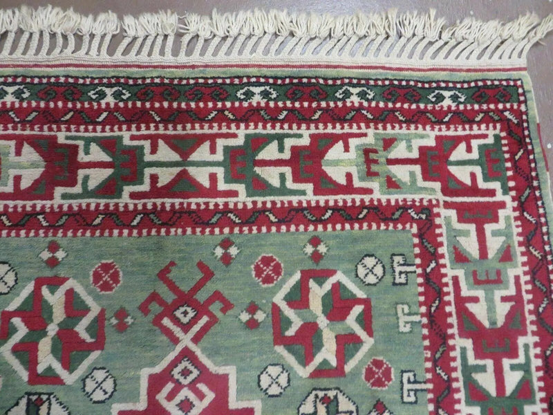 4' X 6' Vintage Handmade Turkish Kazak Design Wool Rug Carpet Nice by Jewel Rugs
