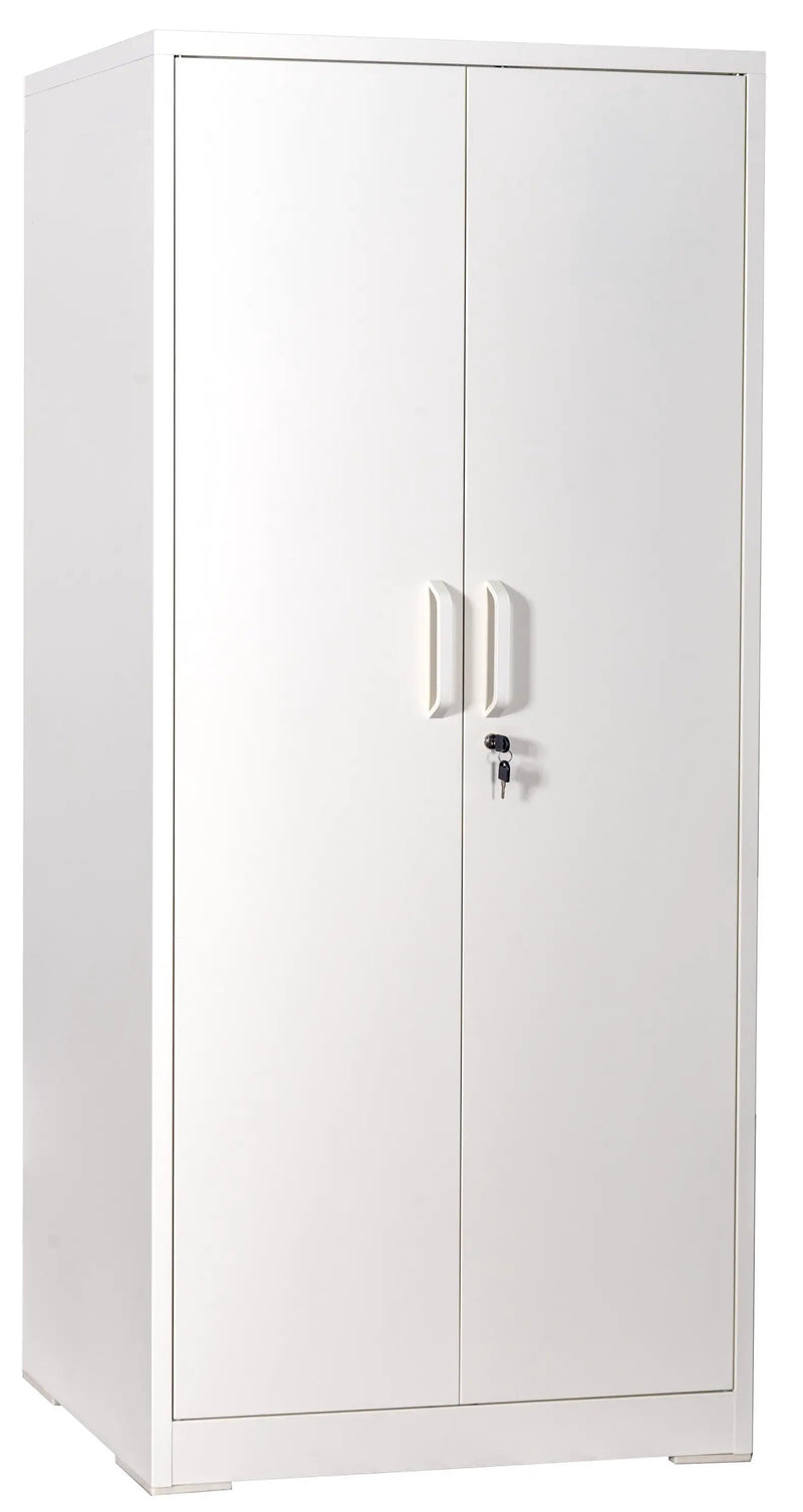 Container Furniture Direct Ironclad 71" Metal Storage Cabinet with Locking Doors and 4 Adjustable Shelves by HouseOfZazla