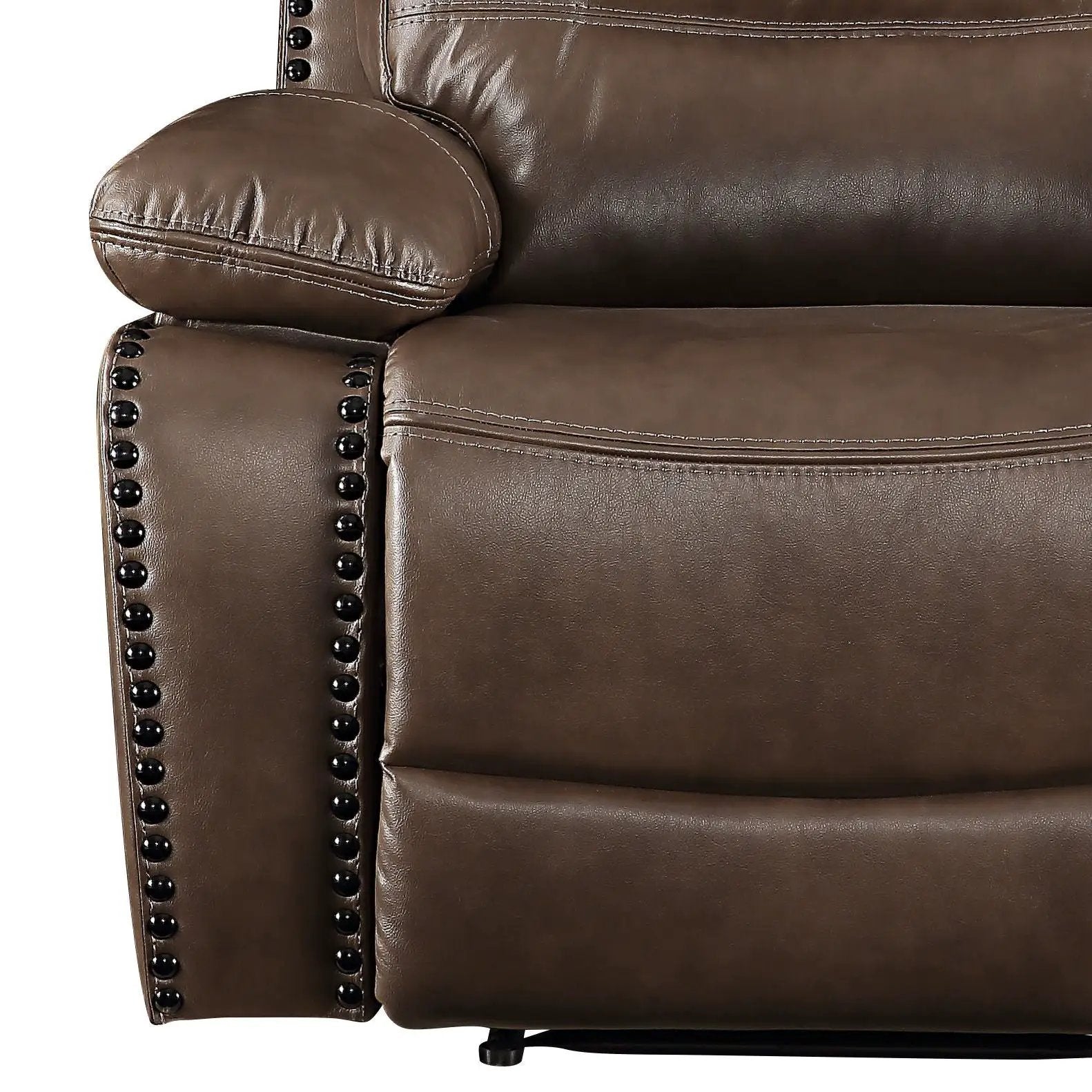 Aashi Leather Gel Match Recliner Chair - Brown by HouseOfZazla