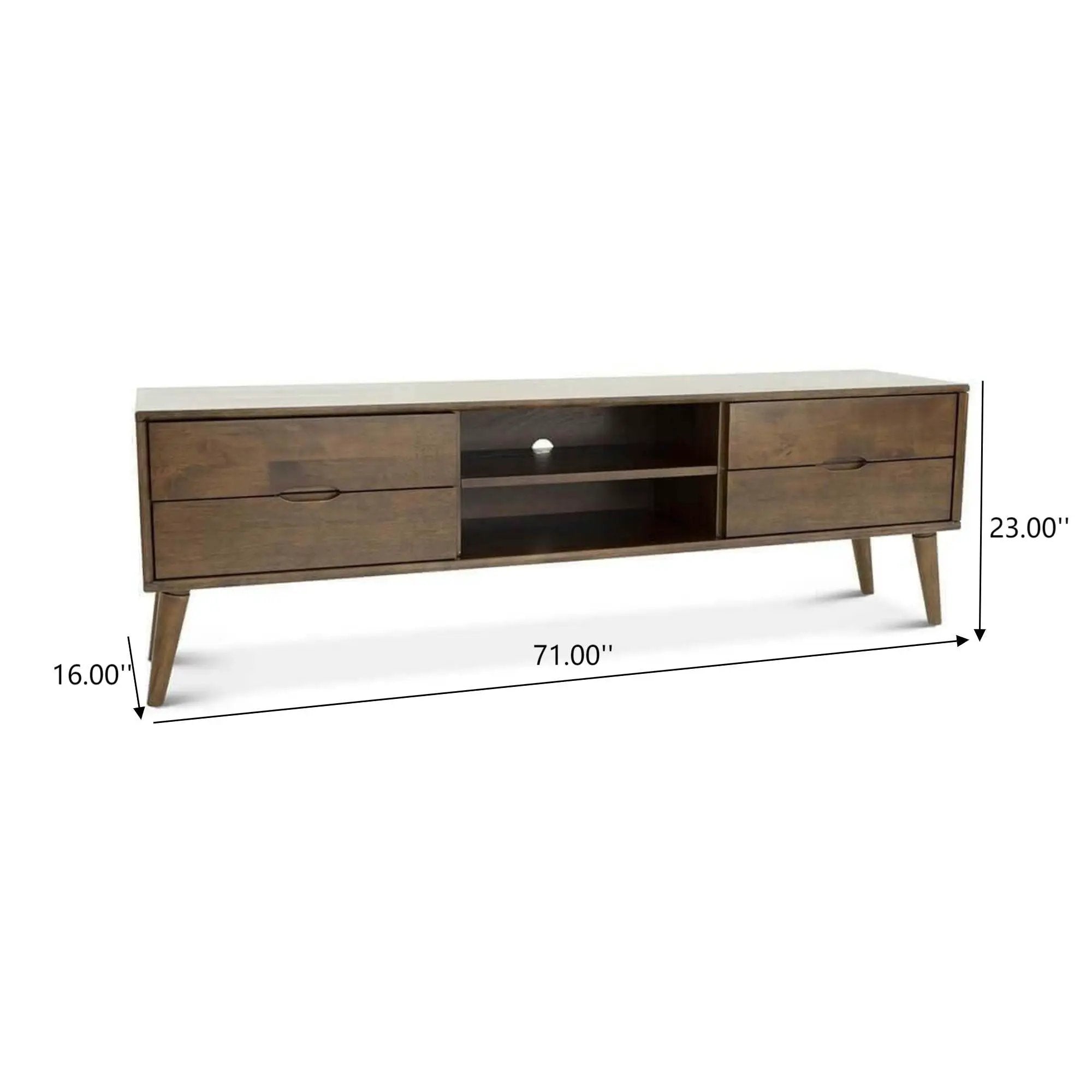 Adrian - TV Stand - Walnut Brown by HouseOfZazla