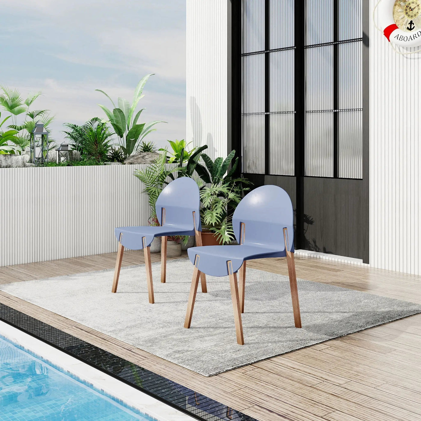 4 Piece Set Of Single Chairs With A Design Combining Modern And Traditional Elements by HouseOfZazla