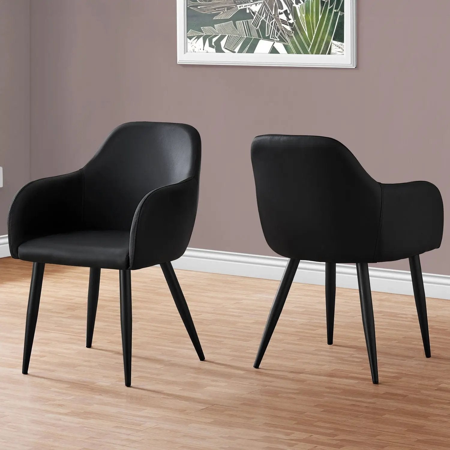 Dining Chair Side, Upholstered For Dining Room, Contemporary & Modern (Set of 2) by Unique Piece Furniture