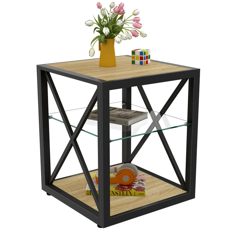 1 Piece Modern End Table Nightstand for Bedroom & Living Room by HouseOfZazla