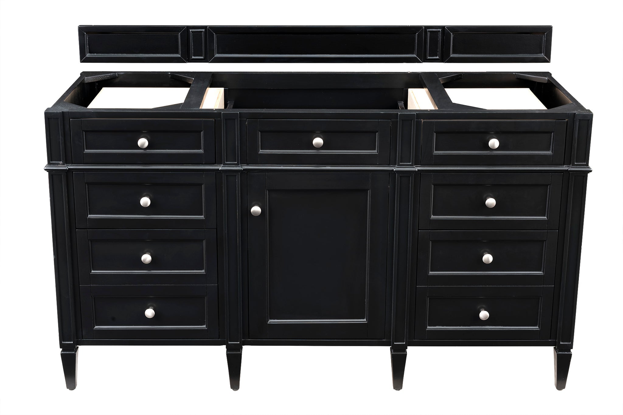 James Martin Brittany 60" Single Vanity Cabinet, Black Onyx
