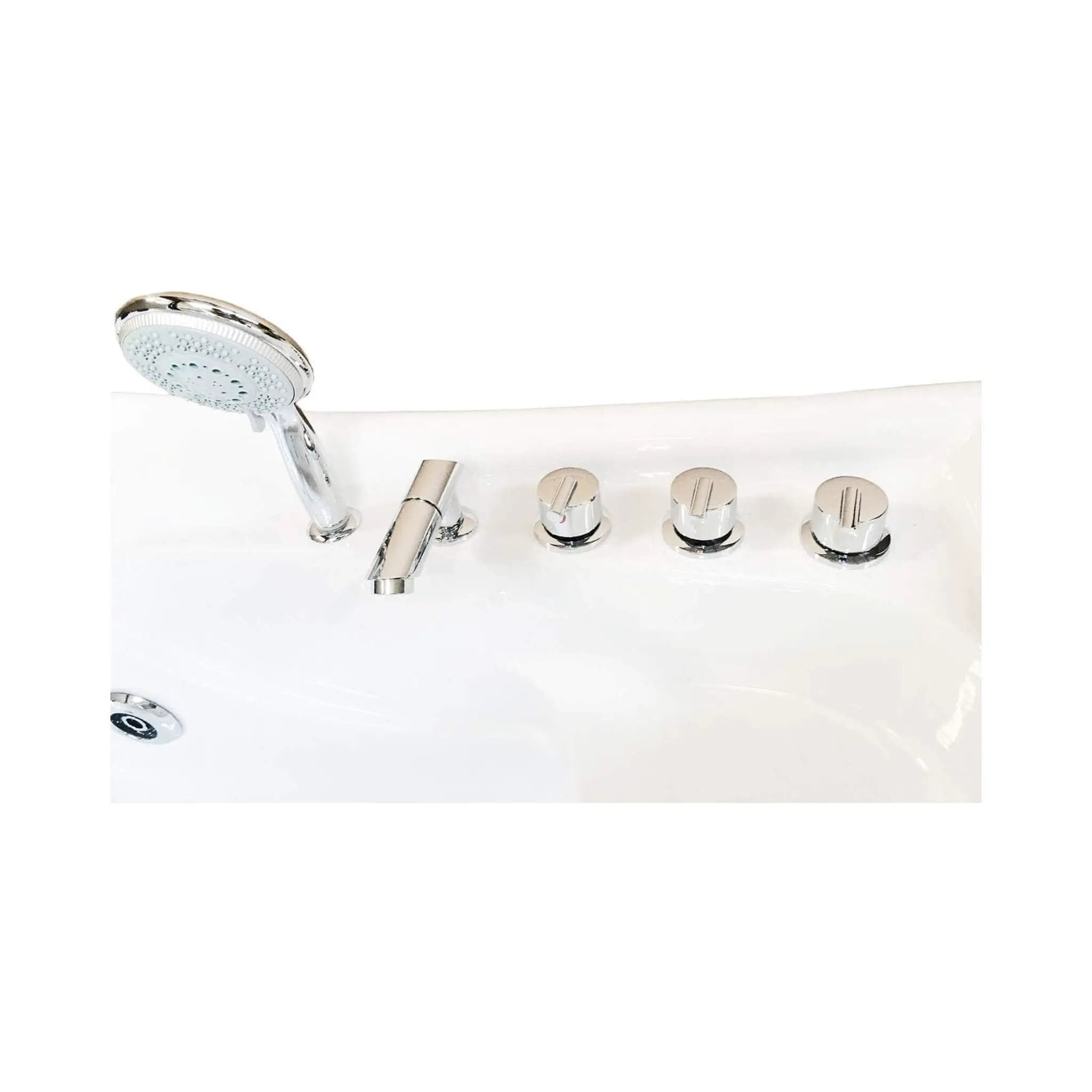 Cayman 67-Inch Premium 2-Person 16-Jet Whirlpool Hydromassage Bathtub (SAK72851) by SAKSBY WHOLESALE