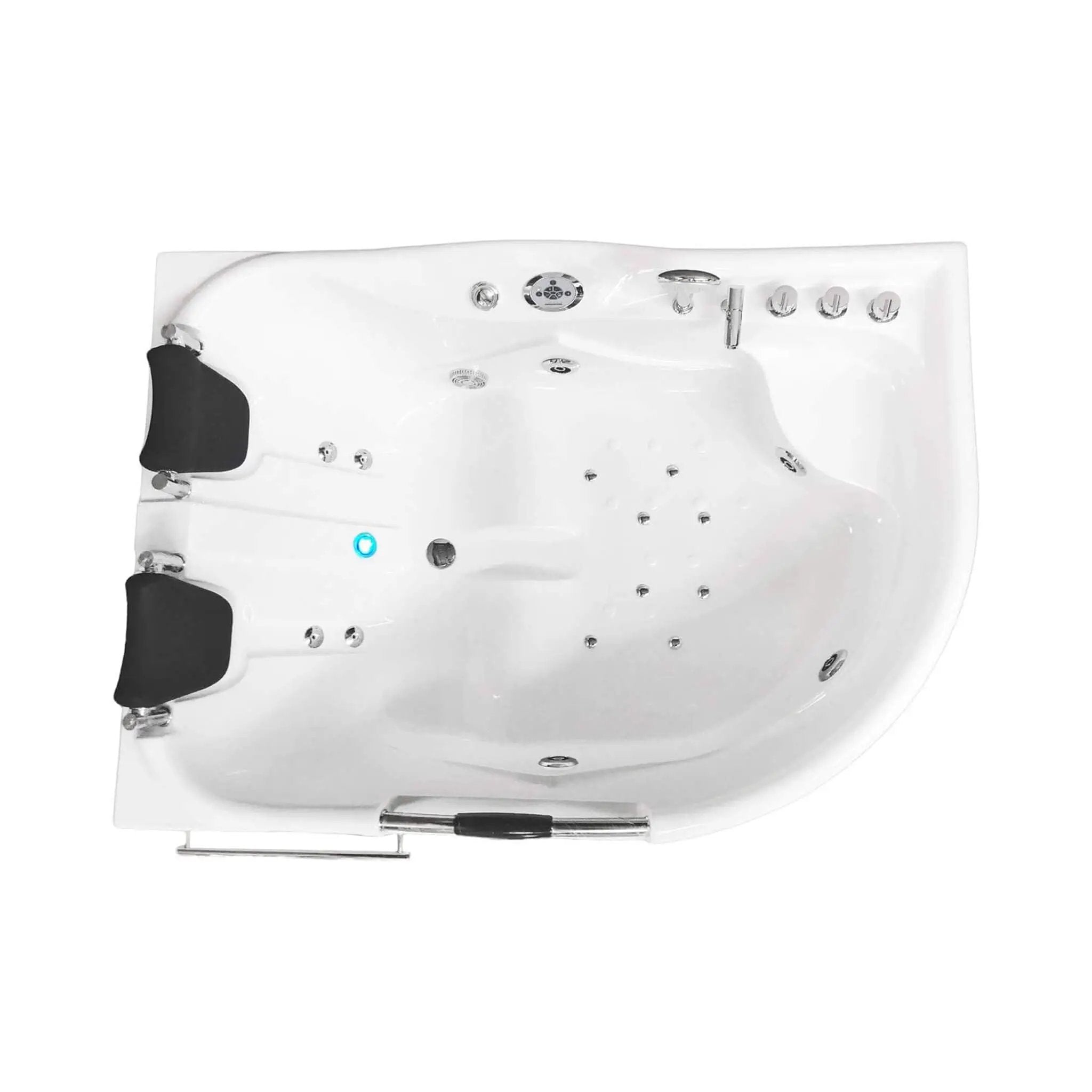 Cayman 67-Inch Premium 2-Person 16-Jet Whirlpool Hydromassage Bathtub (SAK72851) by SAKSBY WHOLESALE
