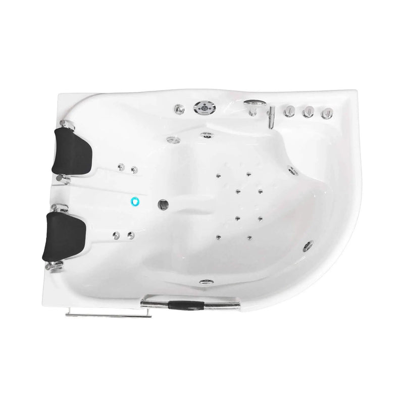 Cayman 67-Inch Premium 2-Person 16-Jet Whirlpool Hydromassage Bathtub (SAK72851) by SAKSBY WHOLESALE