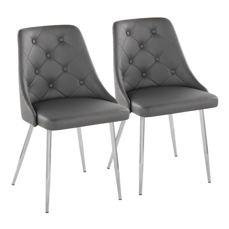 Marche - Contemporary Dining Chair With Metal Legs (Set of 2) by Unique Piece Furniture