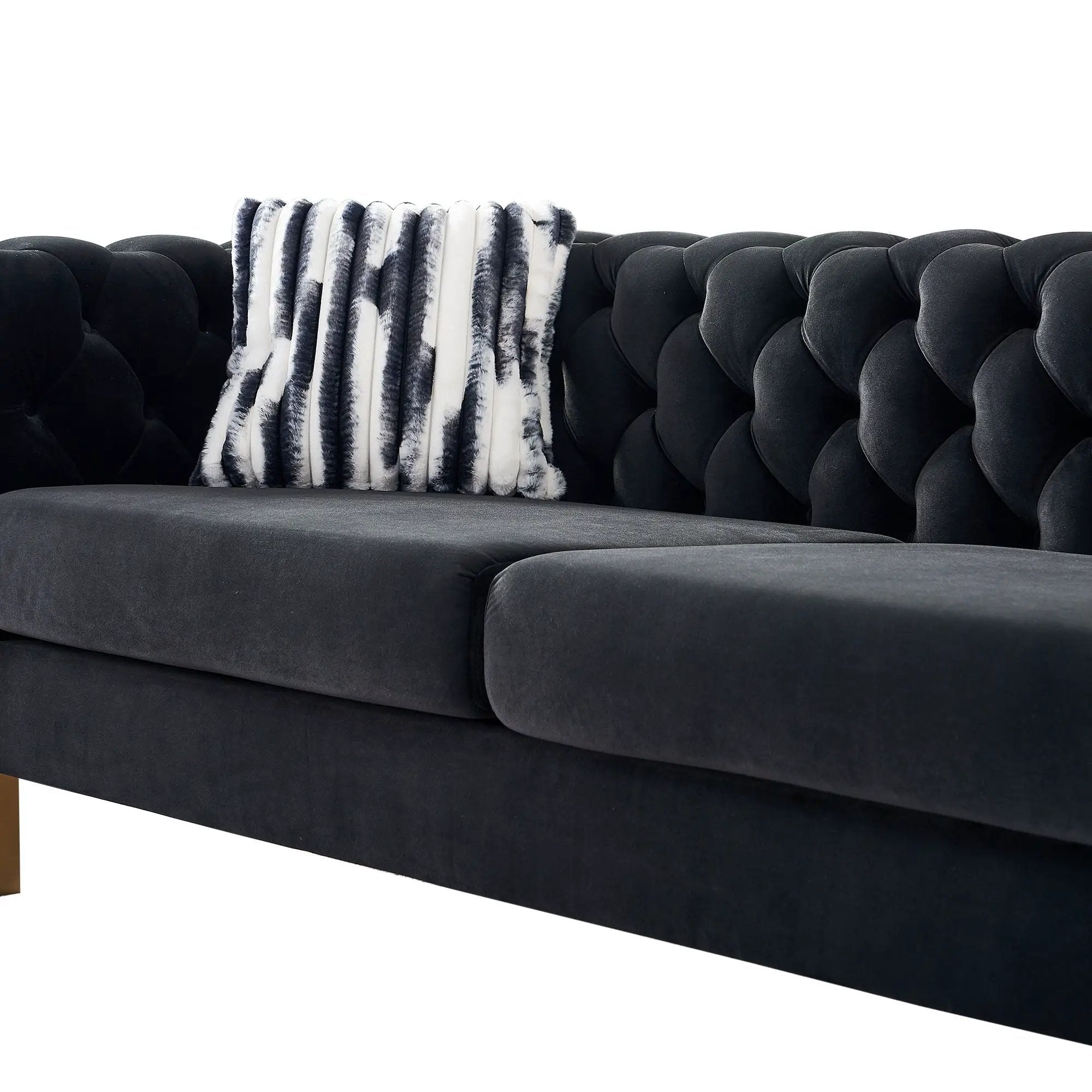 Chesterfield - Modern Tufted Living Room Sofa, 84.25''W Couch by HouseOfZazla