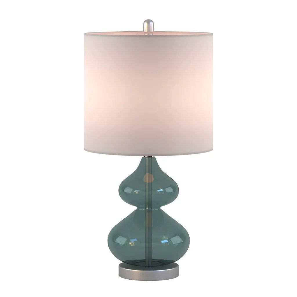 Ellipse Curved Glass Table Lamp, Set of 2 by HouseOfZazla
