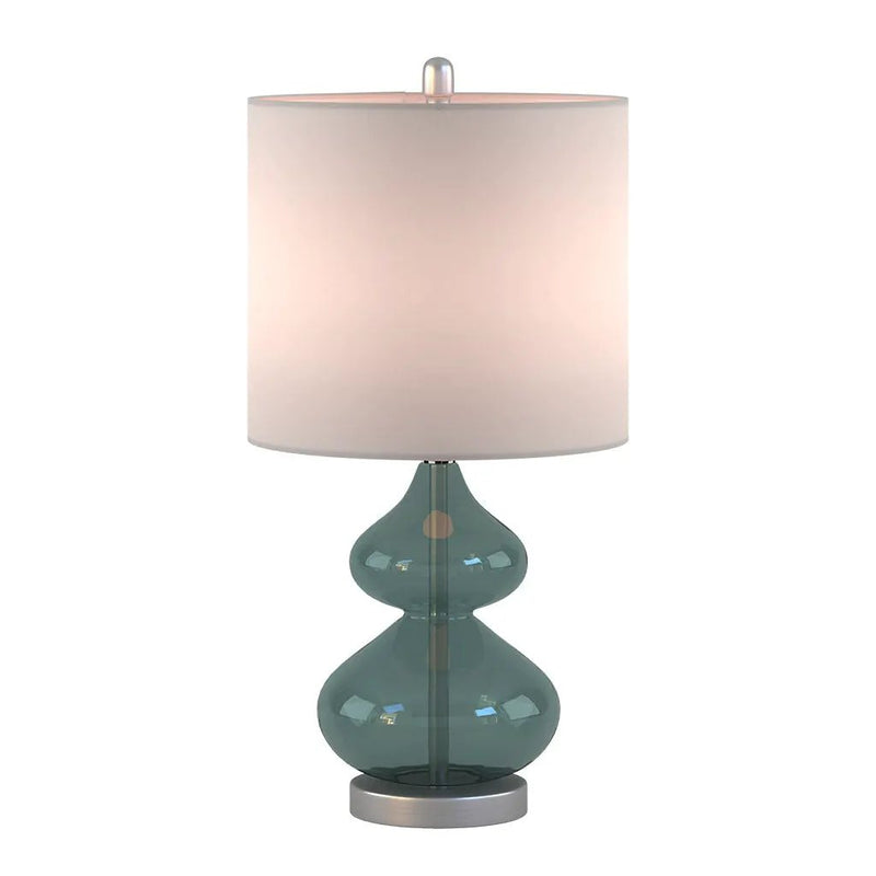 Ellipse Curved Glass Table Lamp, Set of 2 by HouseOfZazla