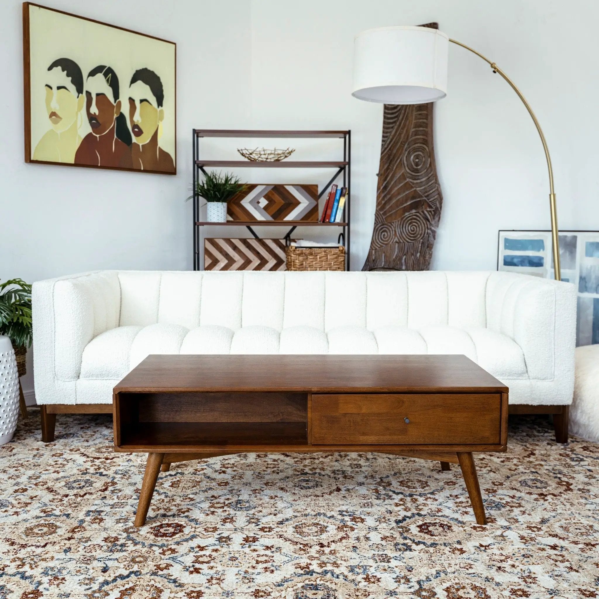 Caroline - Coffee Table - Walnut Brown by HouseOfZazla