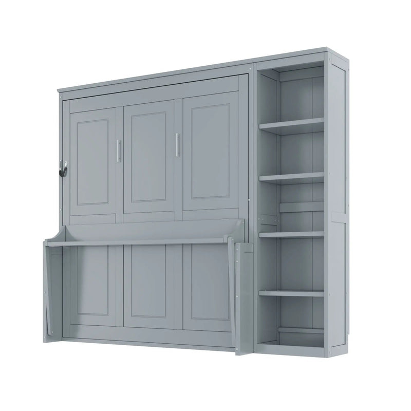 Sturdy Murphy Bed With Desk And Bookshelf by Unique Piece Furniture
