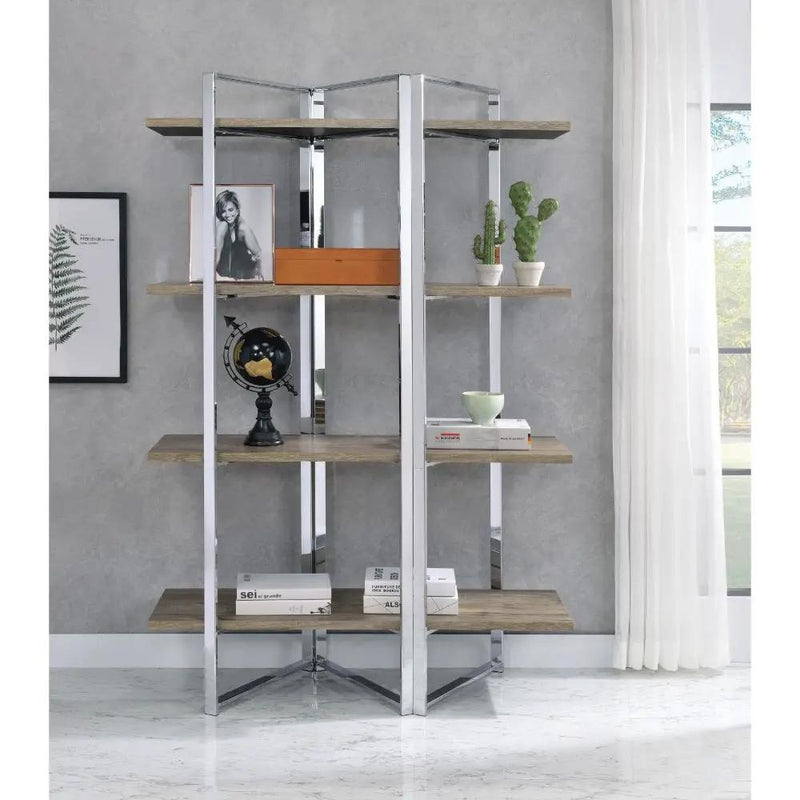 Libby - Bookshelf - Chrome by Unique Piece Furniture
