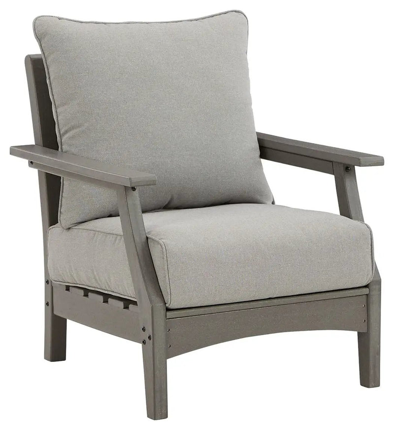 Visola - Lounge Chair w/Cushion (Set of 2) - Gray by Unique Piece Furniture