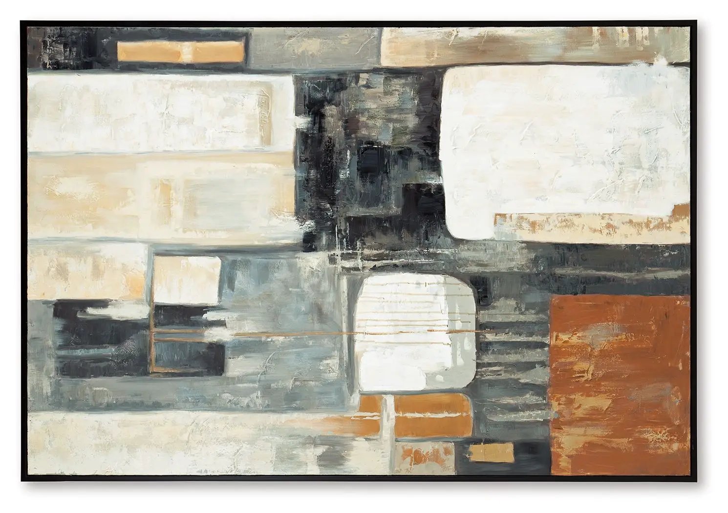 Howford - Wall Art - Brown / Black / Gray by Unique Piece Furniture