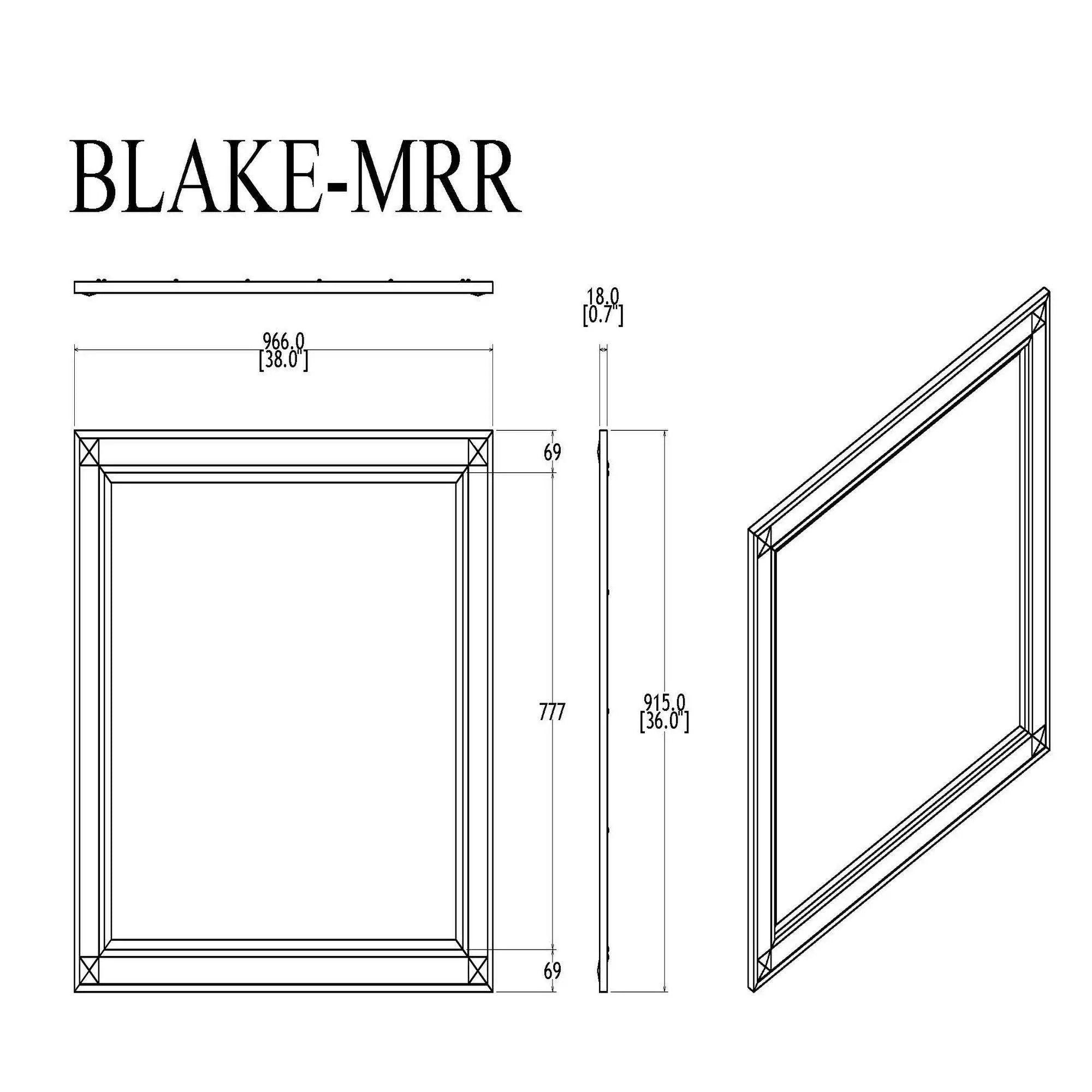 Lively - Mirror With Glitter Detail - Black by Unique Piece Furniture