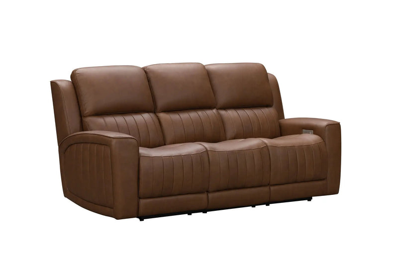 Pierce - Power Sofa With Power Recline, Power Headrest (Drop Down Table With Two Cup Holders)-Zero Gravity, Lumbar by Unique Piece Furniture