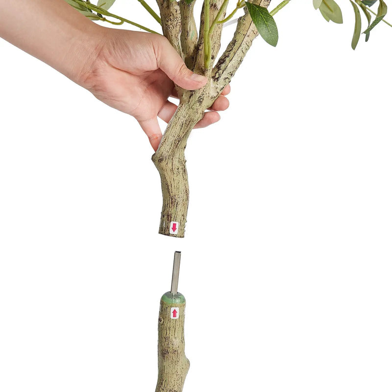 Artificial Olive Tree - 6 FT Tall Faux Plant by HouseOfZazla