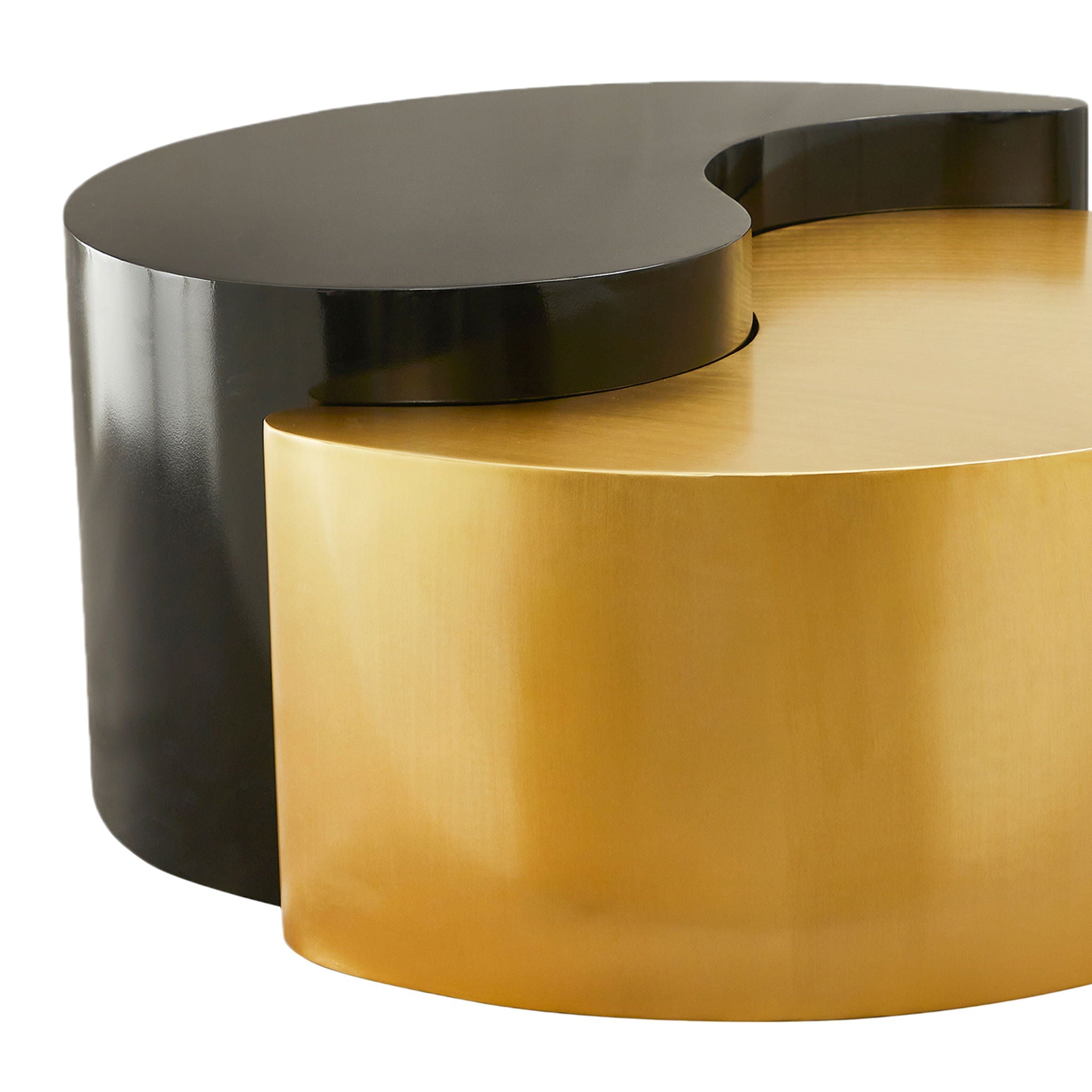 Ying Yang - Coffee Table - Gold / Black by HouseOfZazla