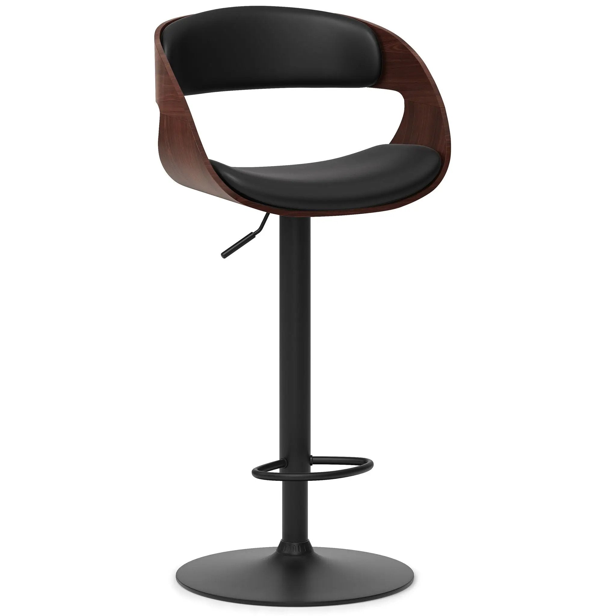 Archer - Adjustable Swivel Bar Stool - Black by HouseOfZazla