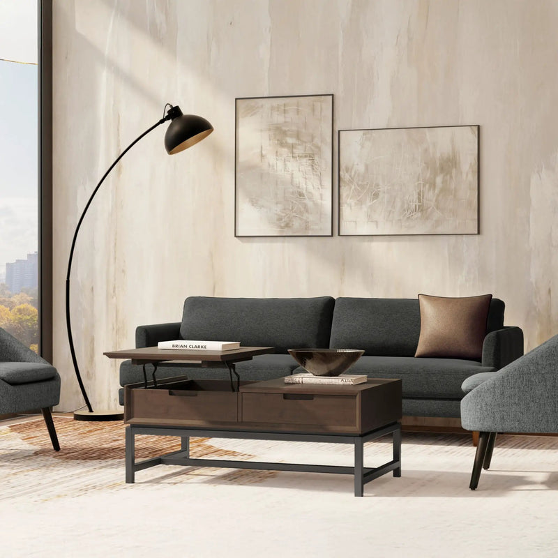 Banting - Lift Top Coffee Table - Walnut Brown by HouseOfZazla