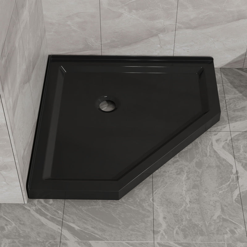 Goodyo - Neo-Angle Shower Base - Black by HouseOfZazla