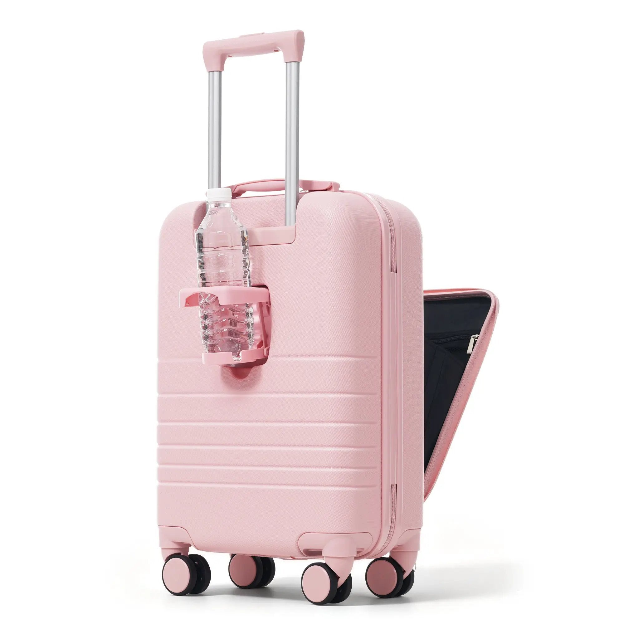 4-Piece Luggage Set with USB Charging Ports by HouseOfZazla