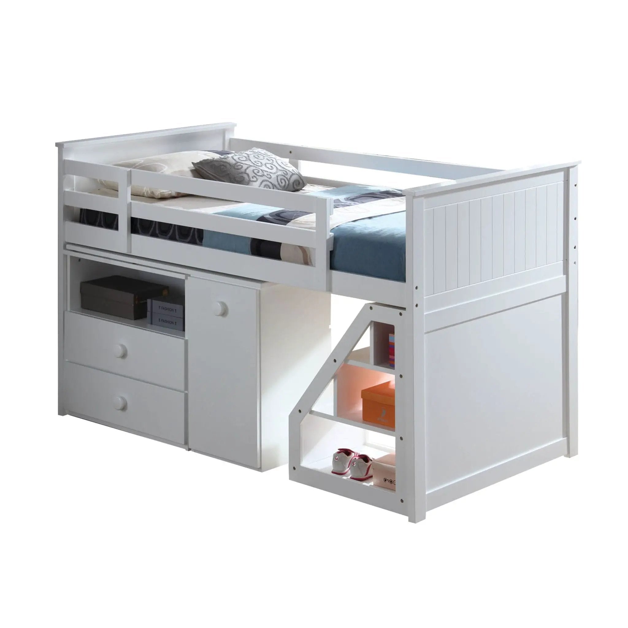 Wyatt - Twin Loft Bed Set - White by Unique Piece Furniture