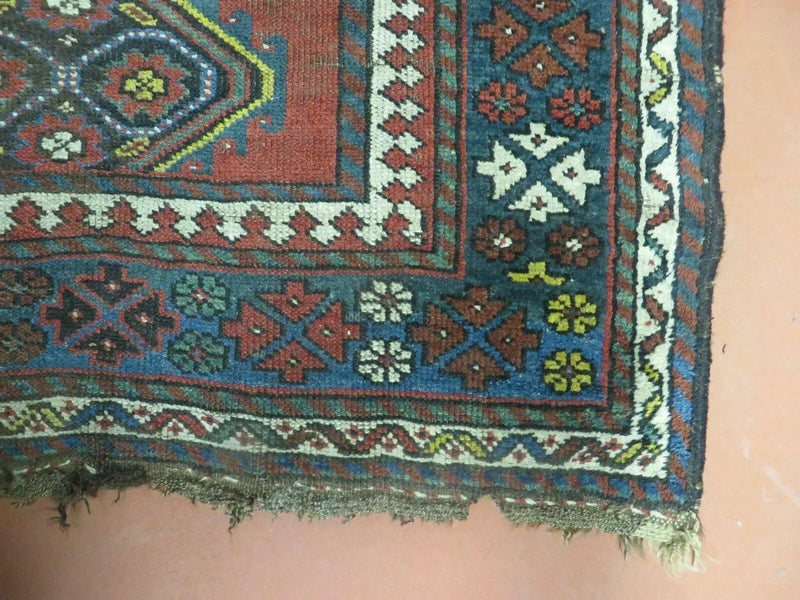 3' X 6' Antique 1920s Handmade Caucasian Karabagh Ganjeh Talesh Wool Rug Nice by Jewel Rugs