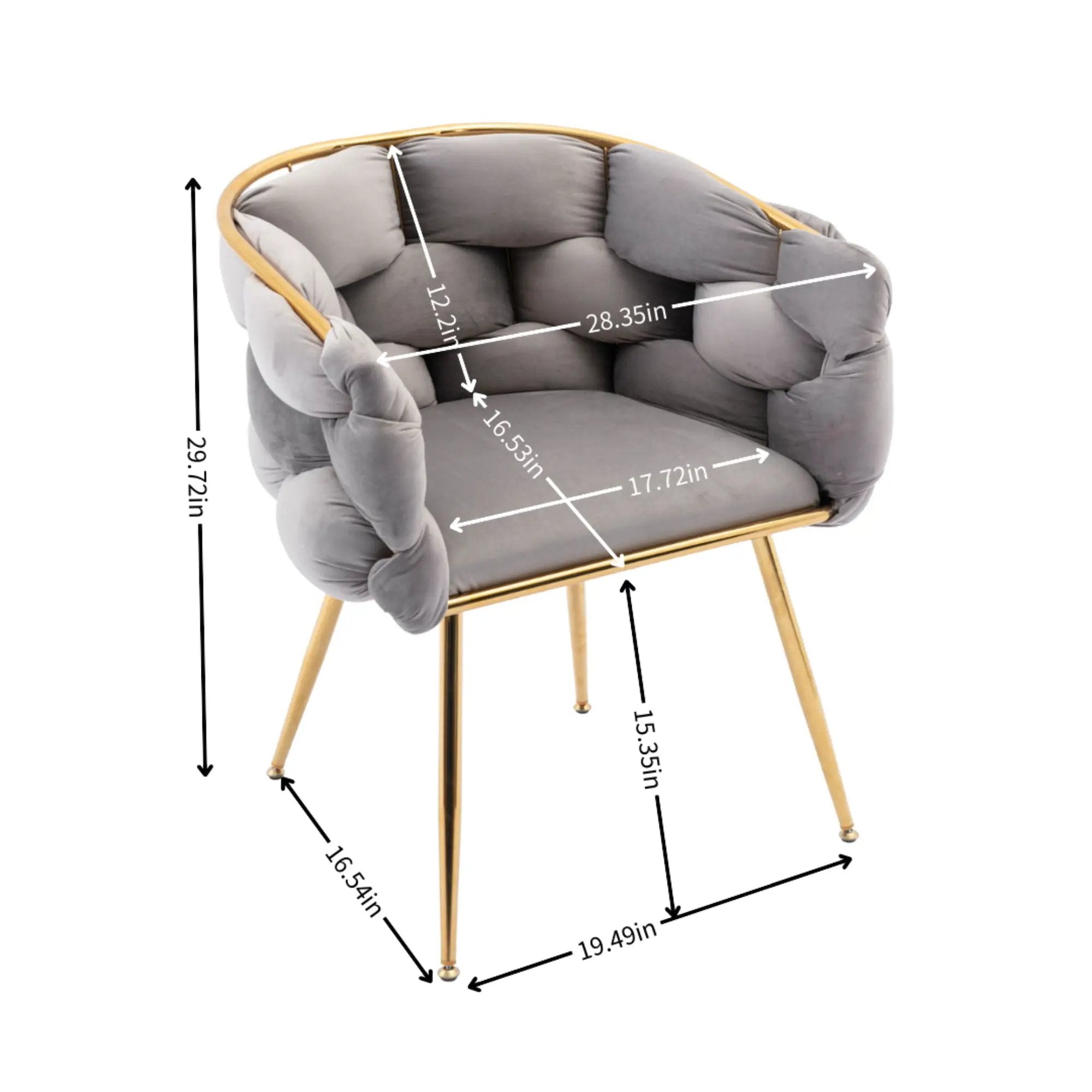 Luxury Modern Simple Leisure Single Sofa Chair Bedroom Lazy Person Household Dresser Stool Manicure Table Back Chair by HouseOfZazla