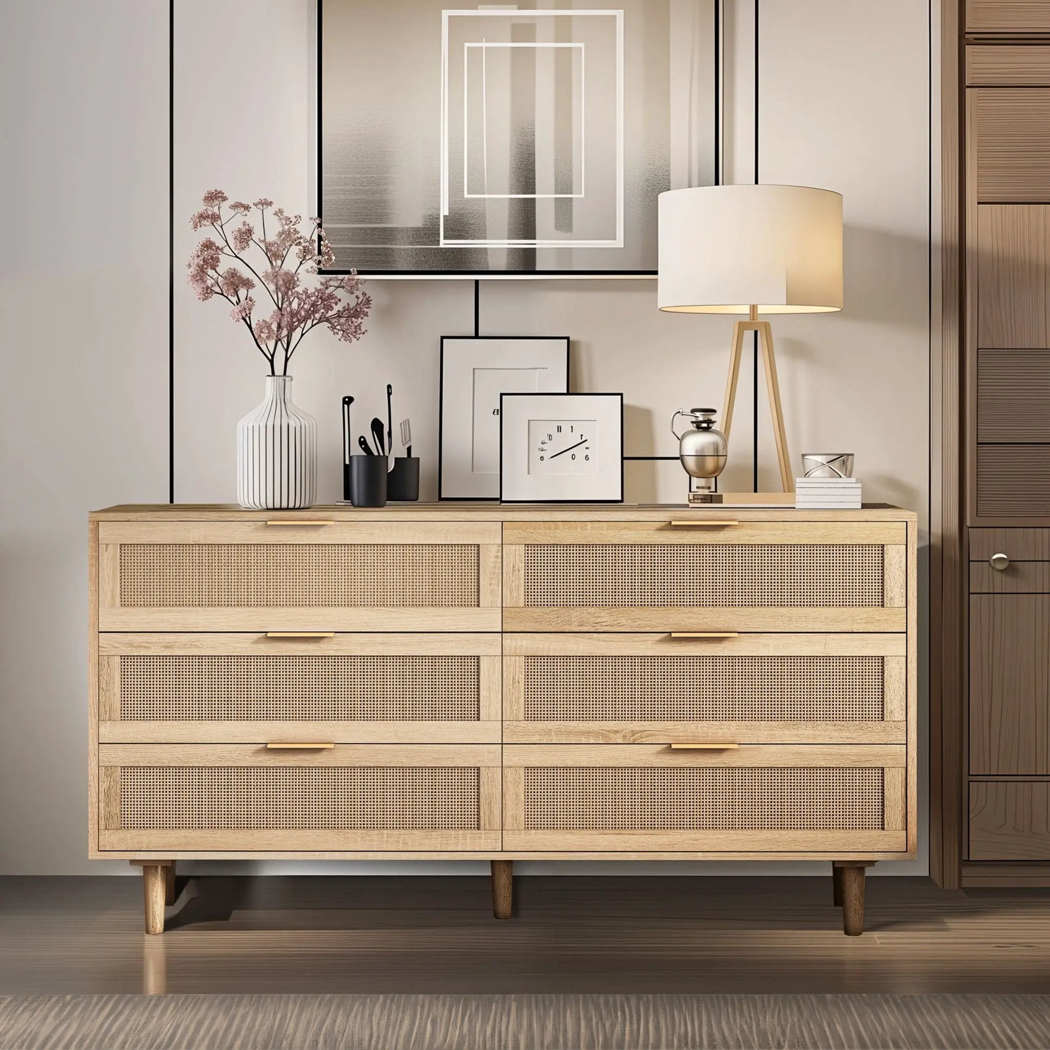 Modern 6 Drawer Storage Cabinet For Bedroom by Unique Piece Furniture