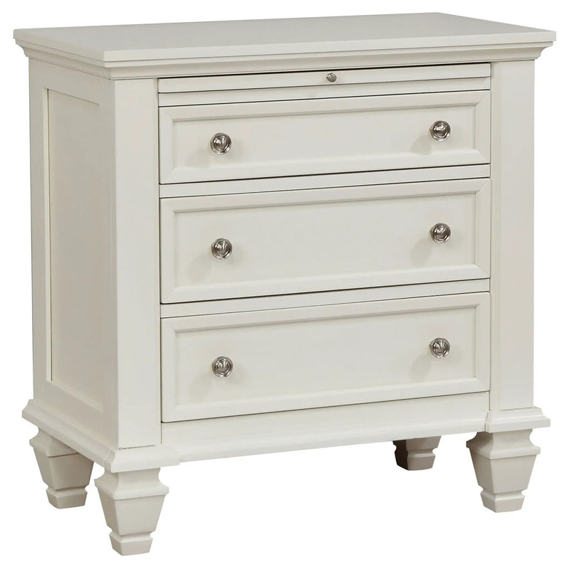 Sandy Beach 5-piece Queen Bedroom Set Cream White by Unique Piece Furniture
