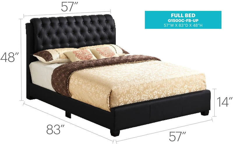 Tufted Upholstered Bed by Unique Piece Furniture