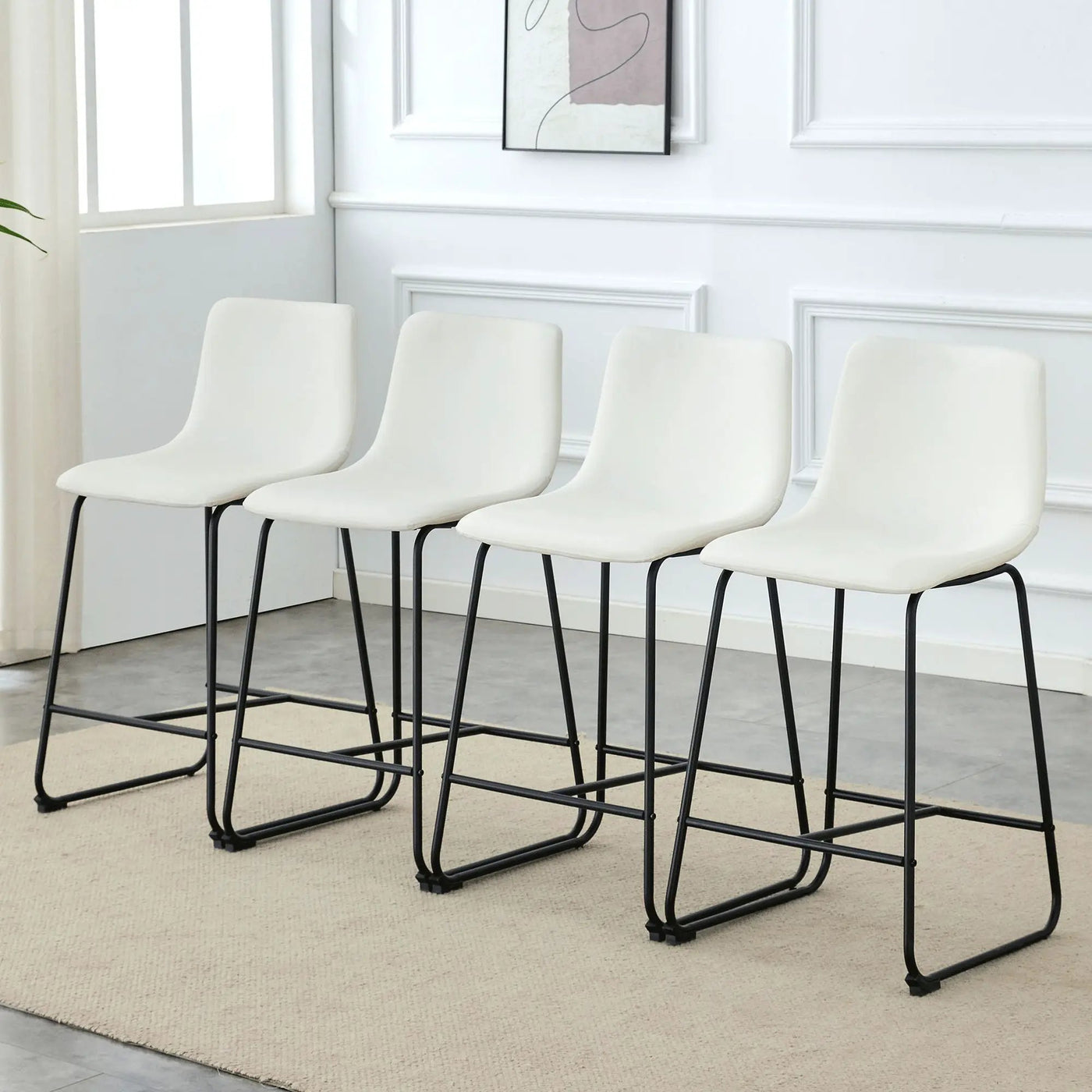 Retro Bar Chairs, Comfortable Stools (Set of 2) by Unique Piece Furniture