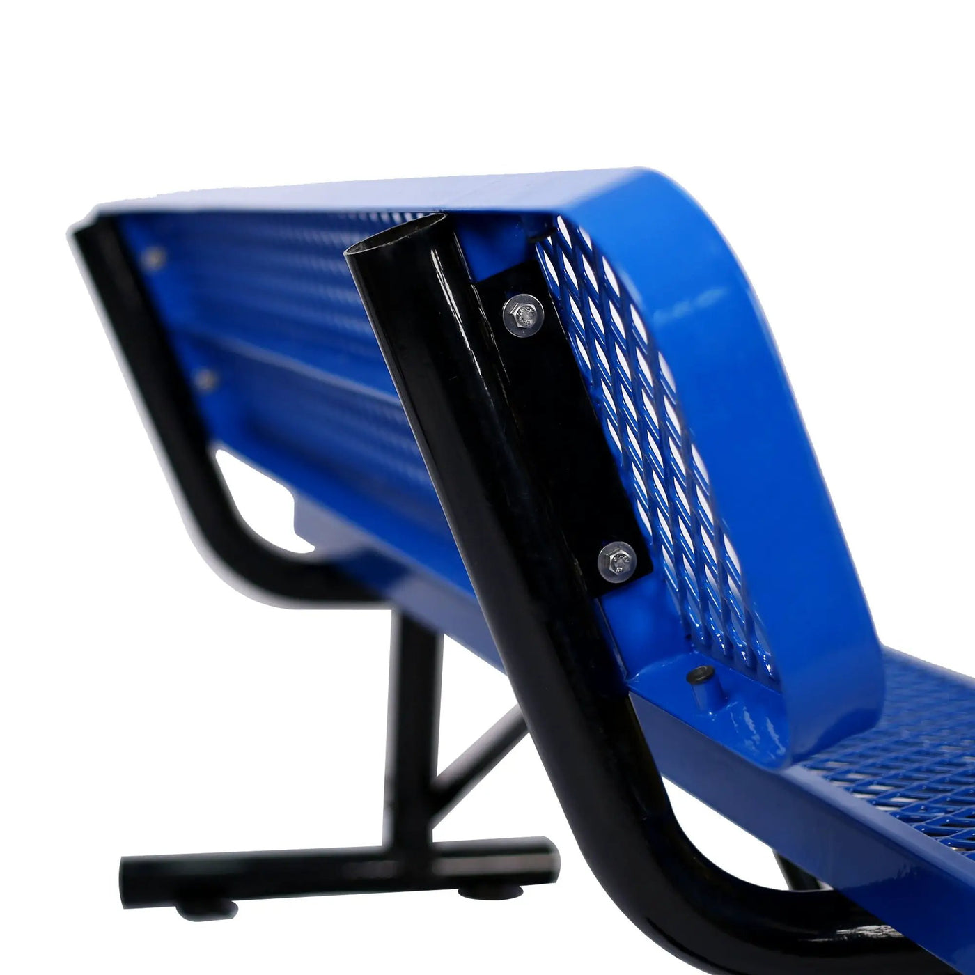 6' Outdoor Steel Bench With Backrest by Unique Piece Furniture