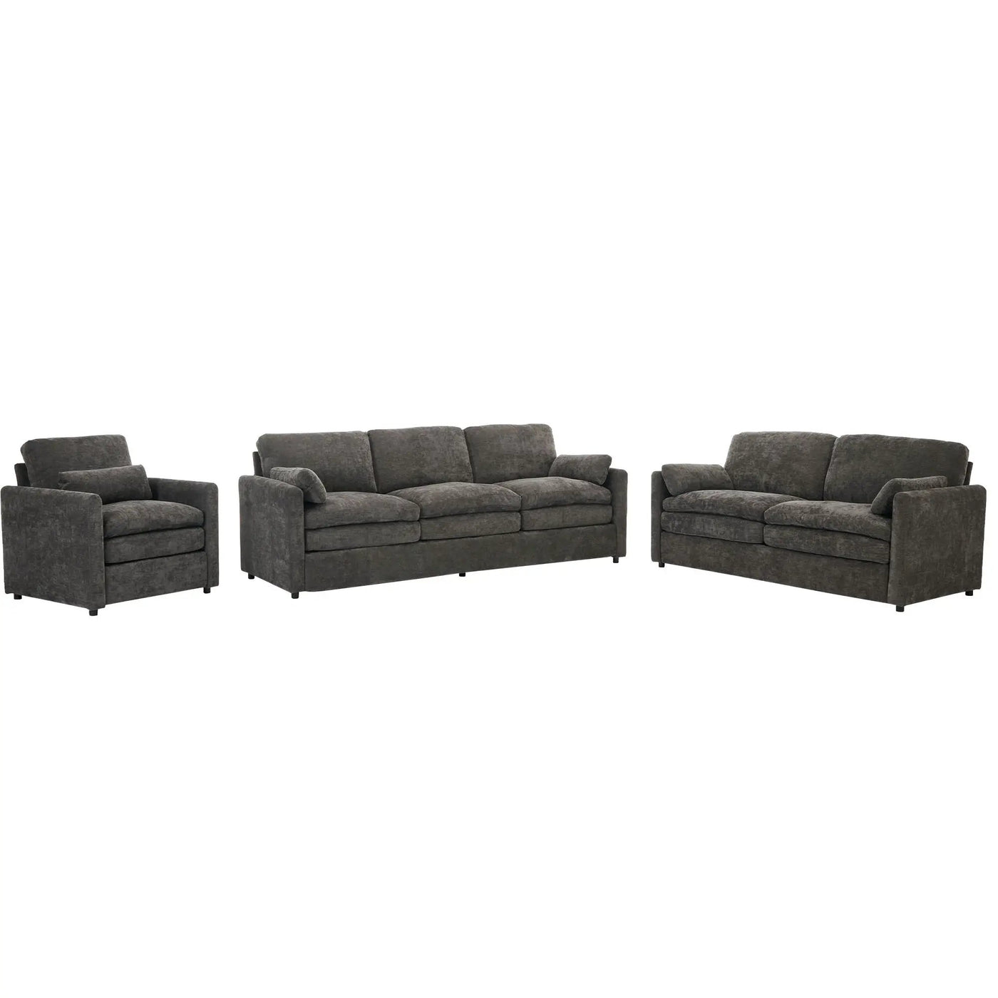 Cozy Upholstered Sofa Set For Living Room by HouseOfZazla