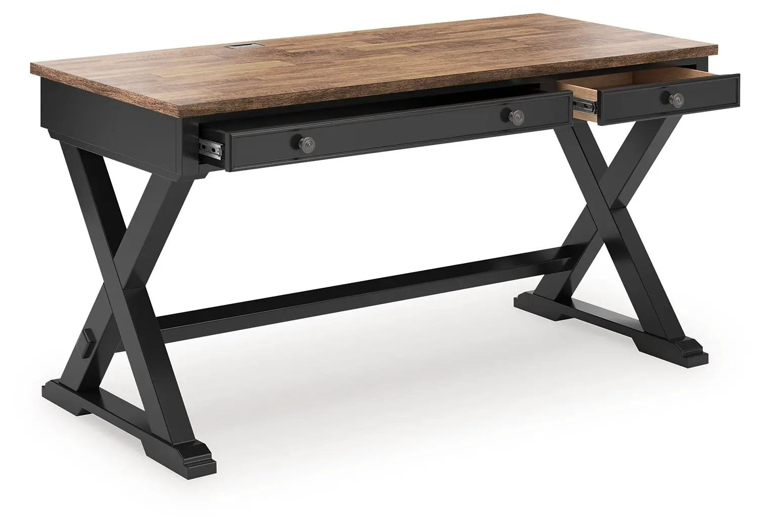 Wildenauer - Home Office Desk - Brown / Black by Unique Piece Furniture