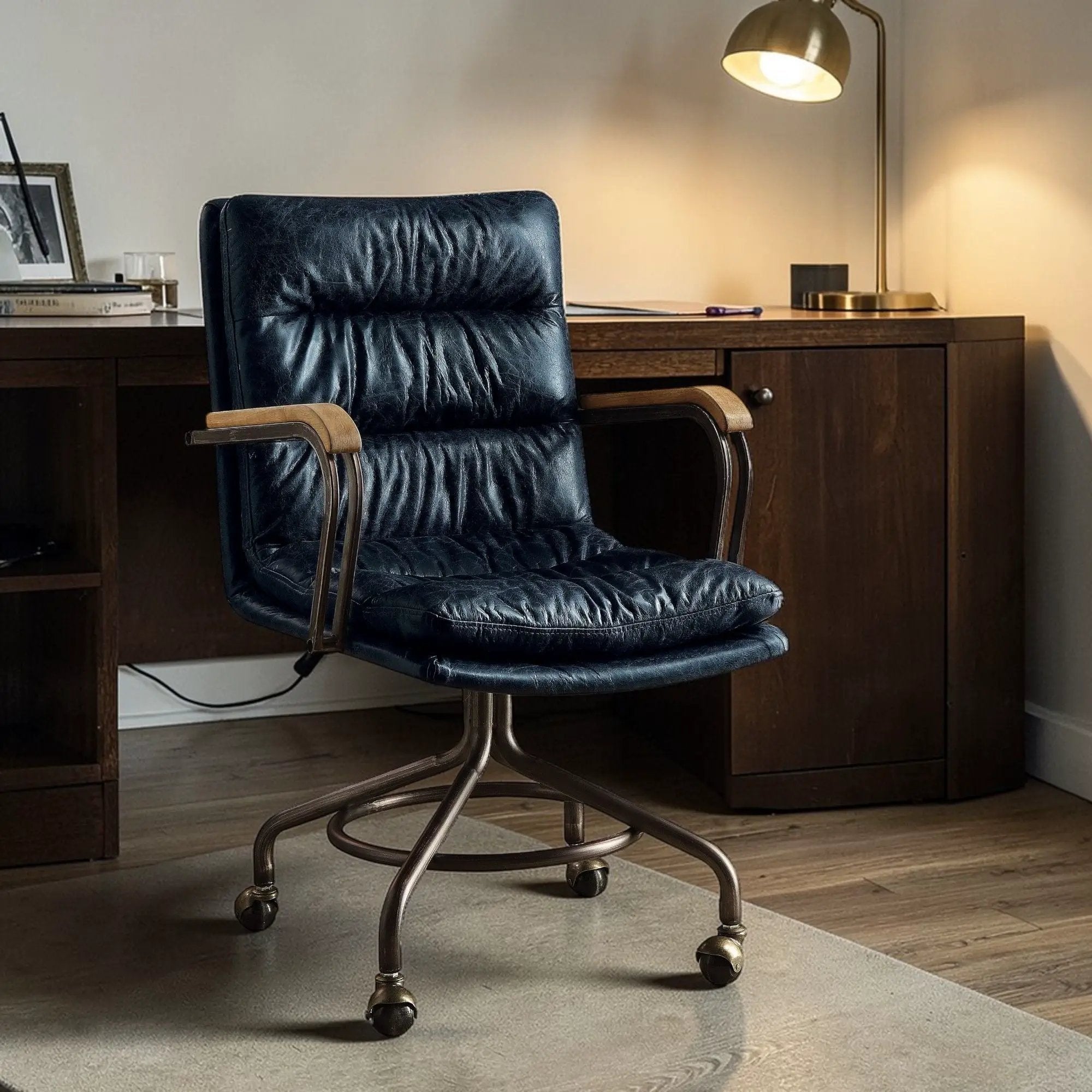 Harith - Retro Top Grain Office Chair by Unique Piece Furniture