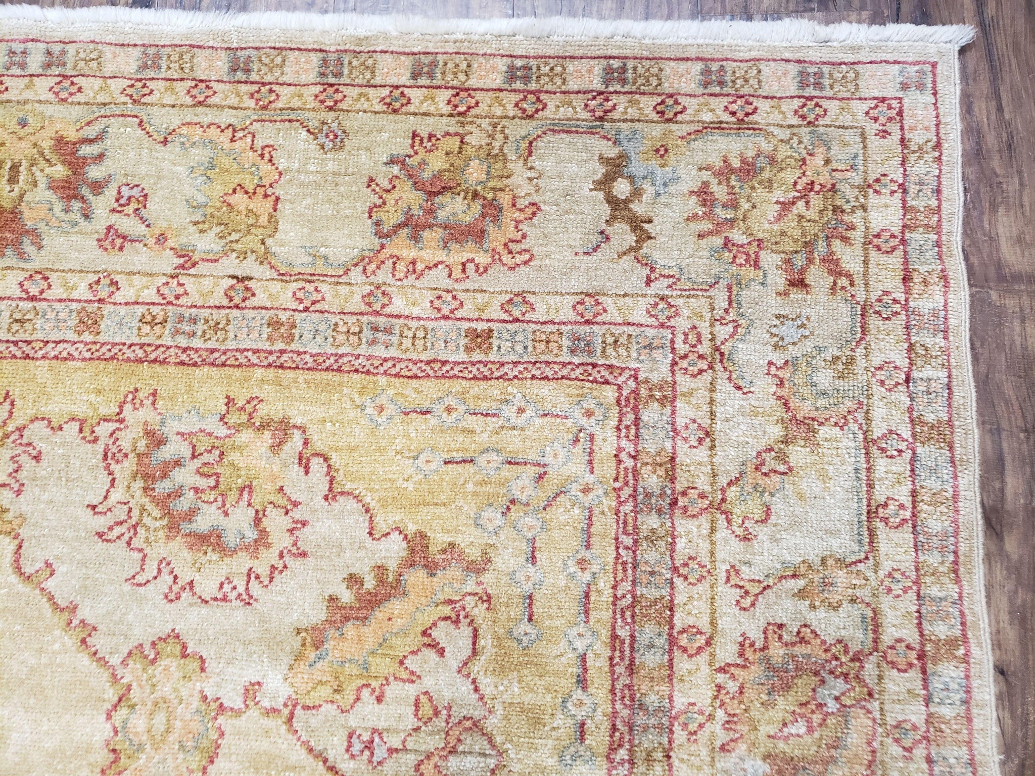 6x9 Turkish Oushak Rug, Wool Rug, Hand Knotted by Jewel Rugs