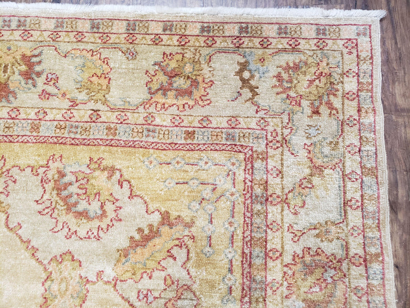 6x9 Turkish Oushak Rug, Wool Rug, Hand Knotted by Jewel Rugs